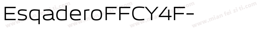 EsqaderoFFCY4F字体转换