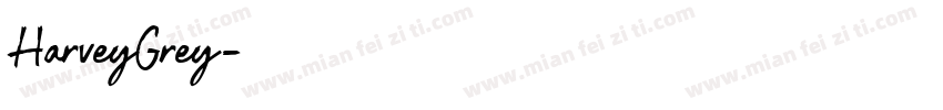 HarveyGrey字体转换