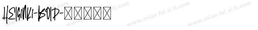 Helsinki-Bold字体转换