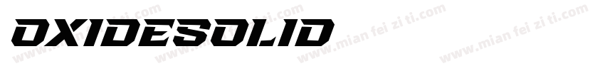 OxideSolid字体转换
