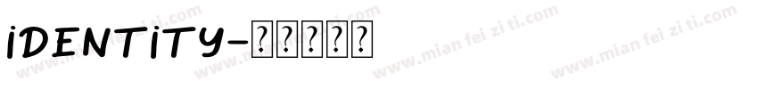 identity字体转换
