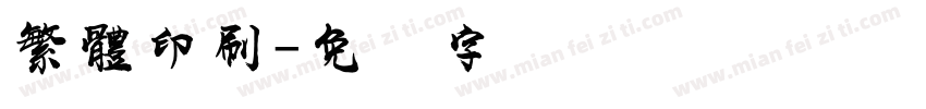 繁體印刷字体转换