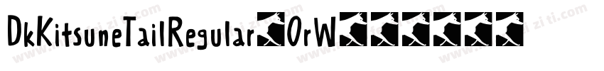 DkKitsuneTailRegular-OrW8字体转换