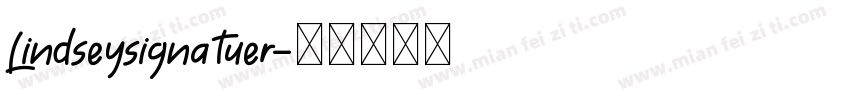 Lindseysignatuer字体转换