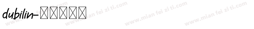 dubilin字体转换