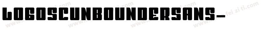 LOGOSCUNBOUNDERSANS字体转换