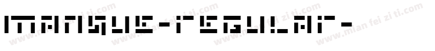 Manque-regular字体转换