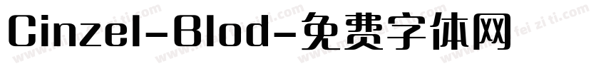 Cinzel-Blod字体转换