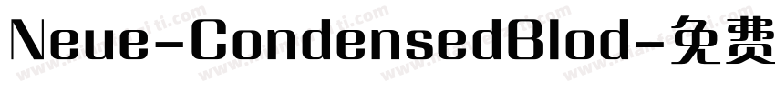 Neue-CondensedBlod字体转换
