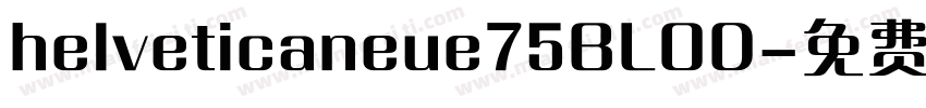 helveticaneue75BLOD字体转换
