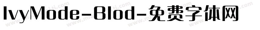 lvyMode-Blod字体转换