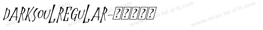 DarksoulRegular字体转换