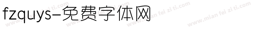 fzquys字体转换