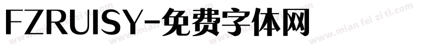 FZRUISY字体转换