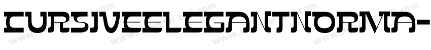 CursiveElegantNorma字体转换