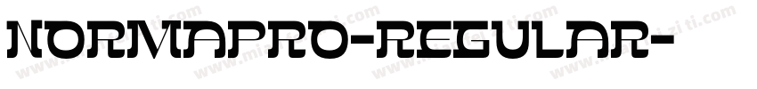 NormaPro-Regular字体转换