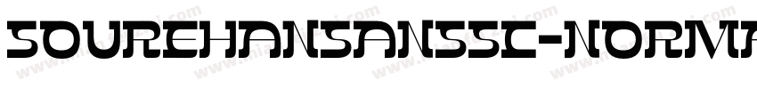 soureHanSansSC-Norma字体转换