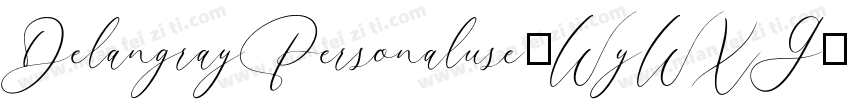 DelangrayPersonaluse-WyWXG字体转换