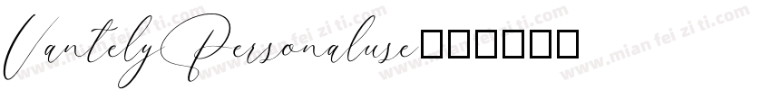 VantelyPersonaluse字体转换