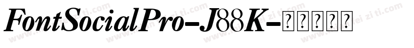FontSocialPro-J88K字体转换