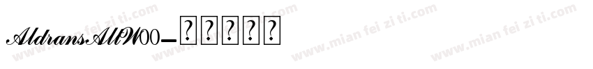 AldransAltW00字体转换