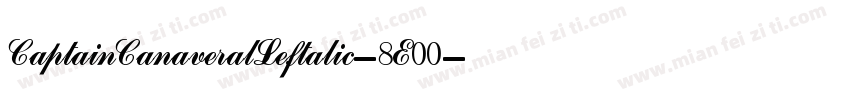 CaptainCanaveralLeftalic-8E00字体转换