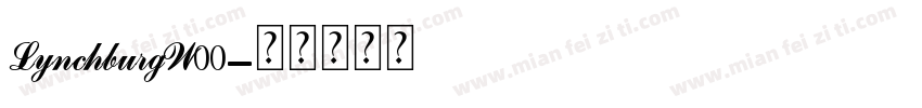 LynchburgW00字体转换