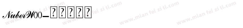 NuberW00字体转换