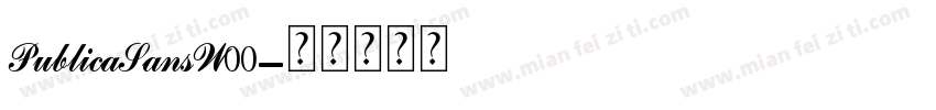 PublicaSansW00字体转换