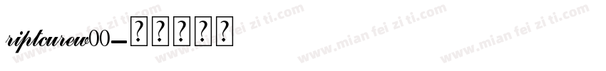 riptcurew00字体转换