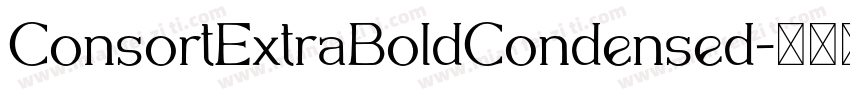 ConsortExtraBoldCondensed字体转换