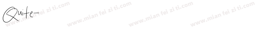 Quite字体转换