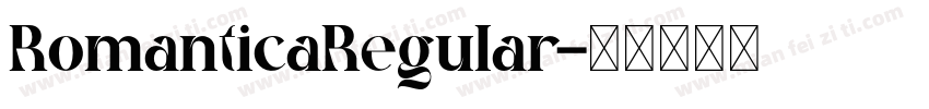 RomanticaRegular字体转换