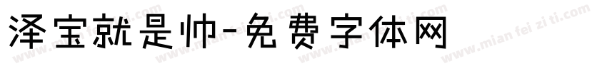 泽宝就是帅字体转换