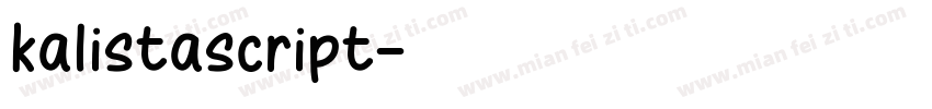 kalistascript字体转换