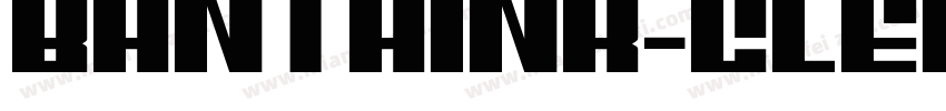 Banthink-Clean字体转换