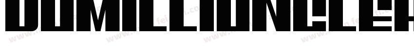 DomillionClean字体转换