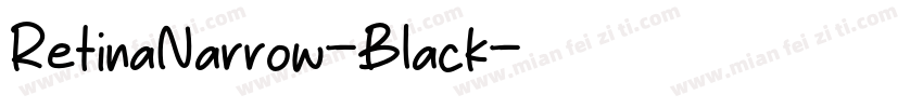 RetinaNarrow-Black字体转换