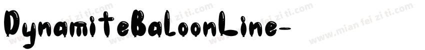 DynamiteBaloonLine字体转换