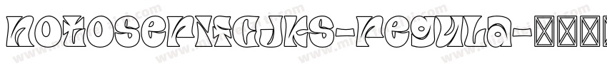notoserifCJKs-regula字体转换