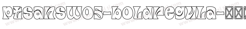 ptsanswo5-boldregula字体转换