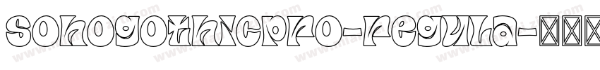 sohogothicpro-regula字体转换