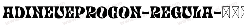 ADINEUEPROCON-REGULA字体转换