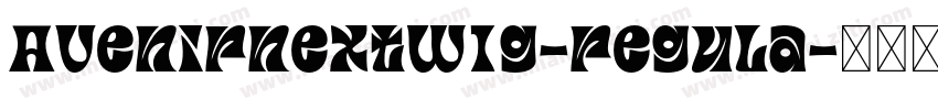 Avenirnextw1g-regula字体转换