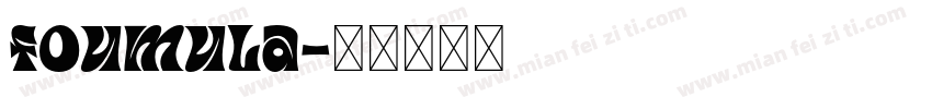 foumula字体转换