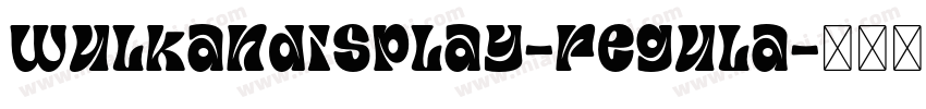 wulkandisplay-regula字体转换