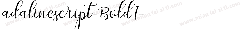 adalinescript-BoldI字体转换