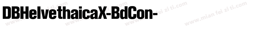 DBHelvethaicaX-BdCon字体转换