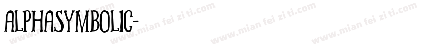 AlphaSymbolic字体转换