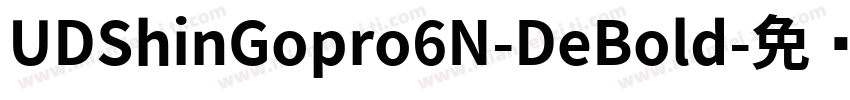 UDShinGopro6N-DeBold字体转换